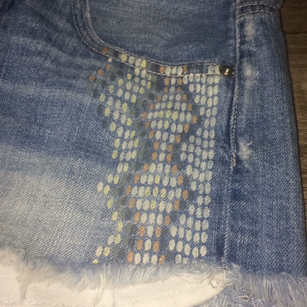 High Rise Jean Shorts